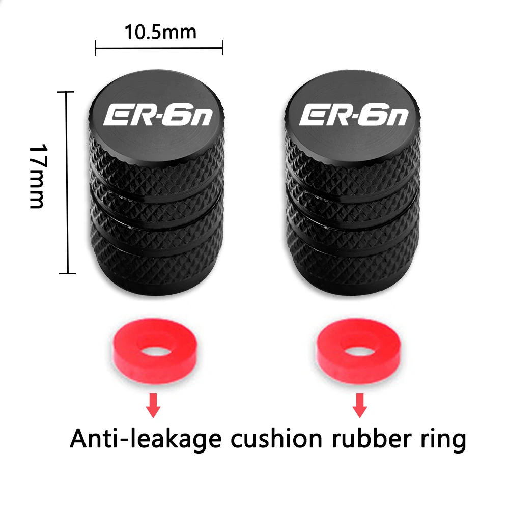 Untuk KAWASAKI ER-6N ER6N ER 6N 2012-2023 sepeda motor CNC aluminium katup ban Port udara tutup batang