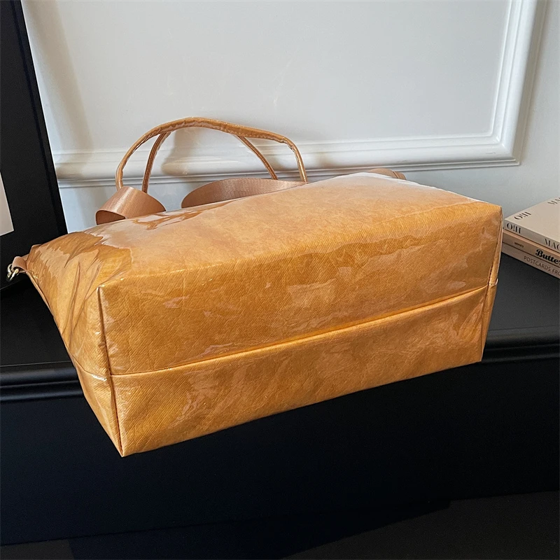 Modische Hochwertige Transparente PVC-Tragetasche mit Großer Kapazität, Wasserdichte Jelly-Tasche, Outdoor-Handtasche für Tägliche Reisen und Tourismus – Detail 9