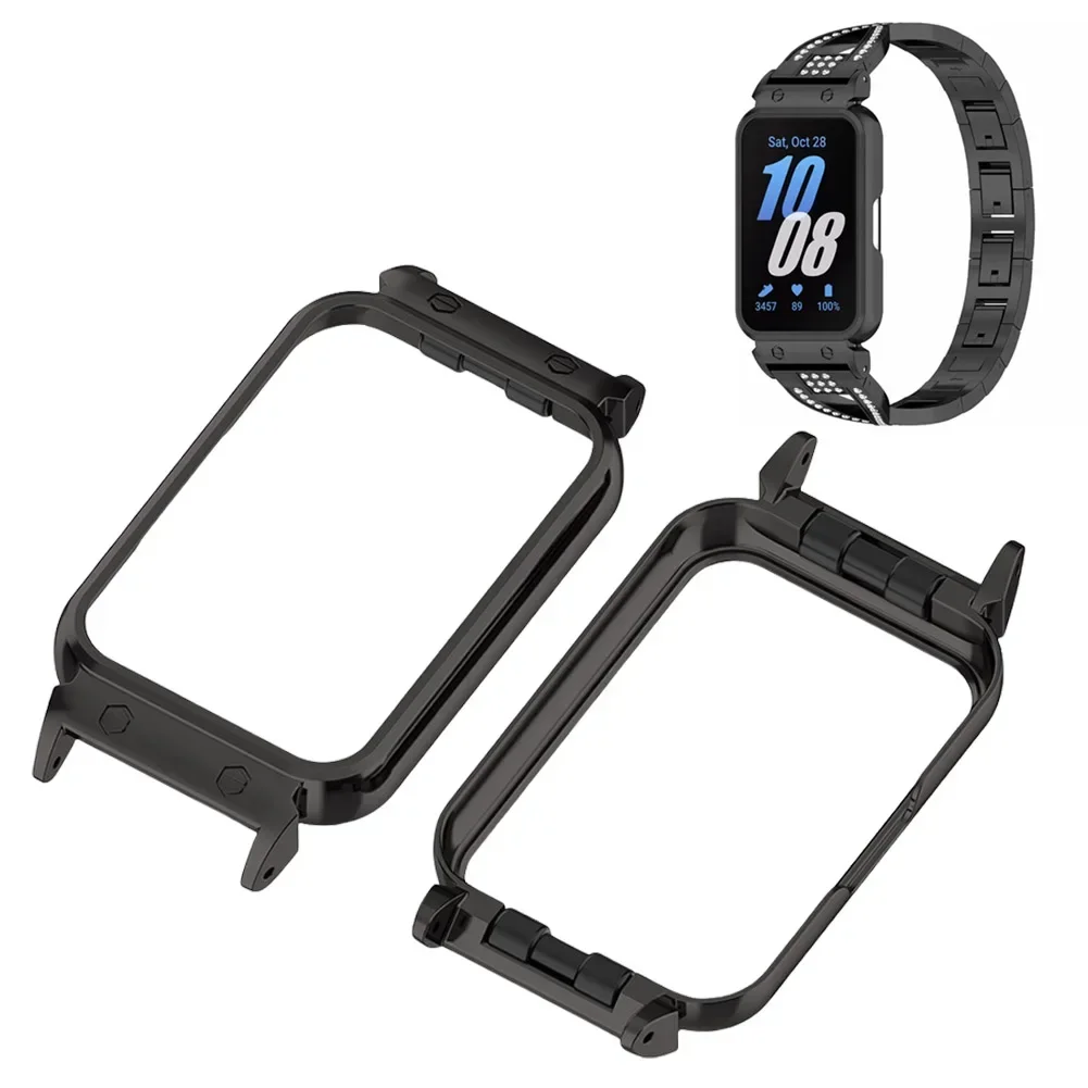 Metal Case For Samsung Galaxy Fit3 SM-R390 Smart Watch Protector Cover 18mm Band Bracelet Bezel Case for Samsung Galaxy Fit 3