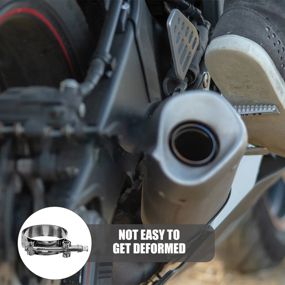

Exhaust Clamp 2.5 Inch Heavy Duty Joint Band Clamp for Pipe Connection Repair Kit Compatible with Motorcycle Exhaust System