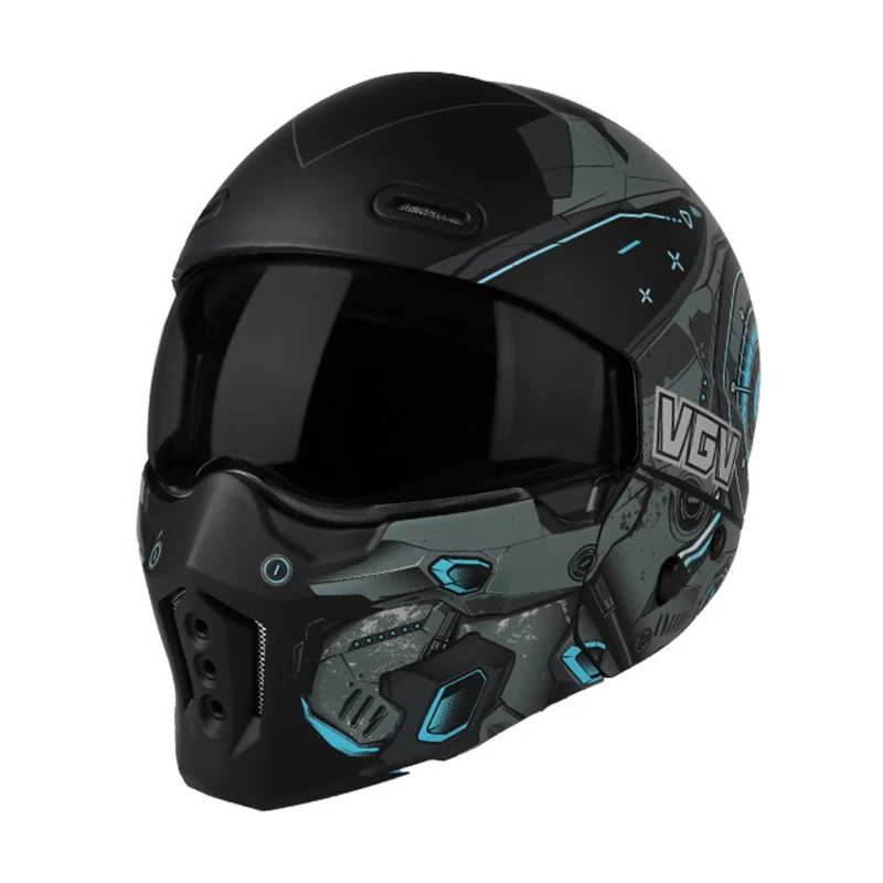 

Motorcycle Helmet Scorpion Warrior Helmet Personalized Cruising Riding Safety Helmet Suitable for Men and Women All Seasons