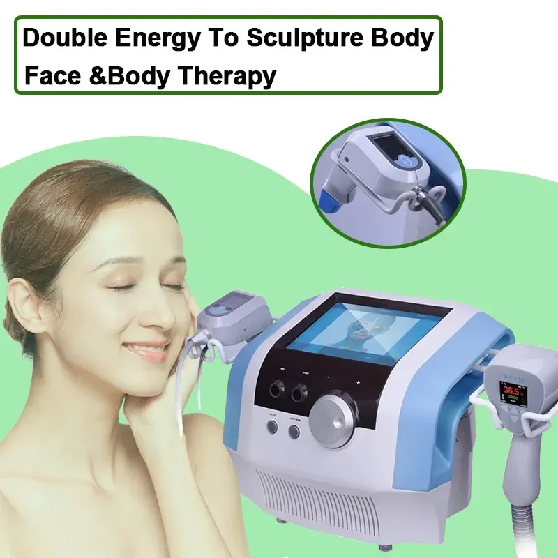 Máquina de escultura corporal portátil con ultrasonido y RF de un solo polo, tratamiento de eliminación de estiramiento facial y adelgazamiento corporal, BBL, 240W