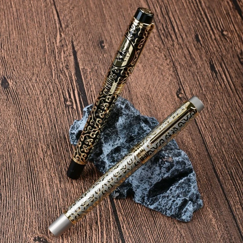 Luxury Wingsung Silver Metal Fountain Pen Blade 2.5mm Hooded Nib 0.38 Calligraphy Pen Beautiful Gongbi for Calligraphy Practice