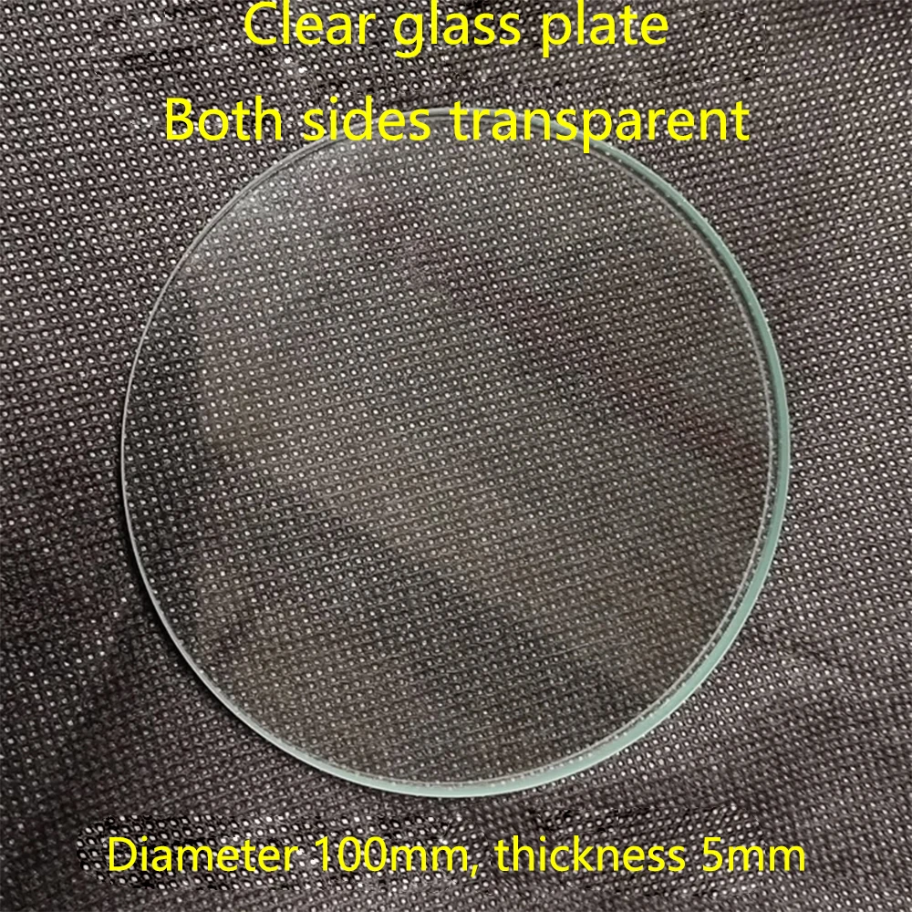 Work Stage Stereo Microscope Transparent Transmission Frosted Glass Plastic Board Round Black White Plate Microscope Accessories