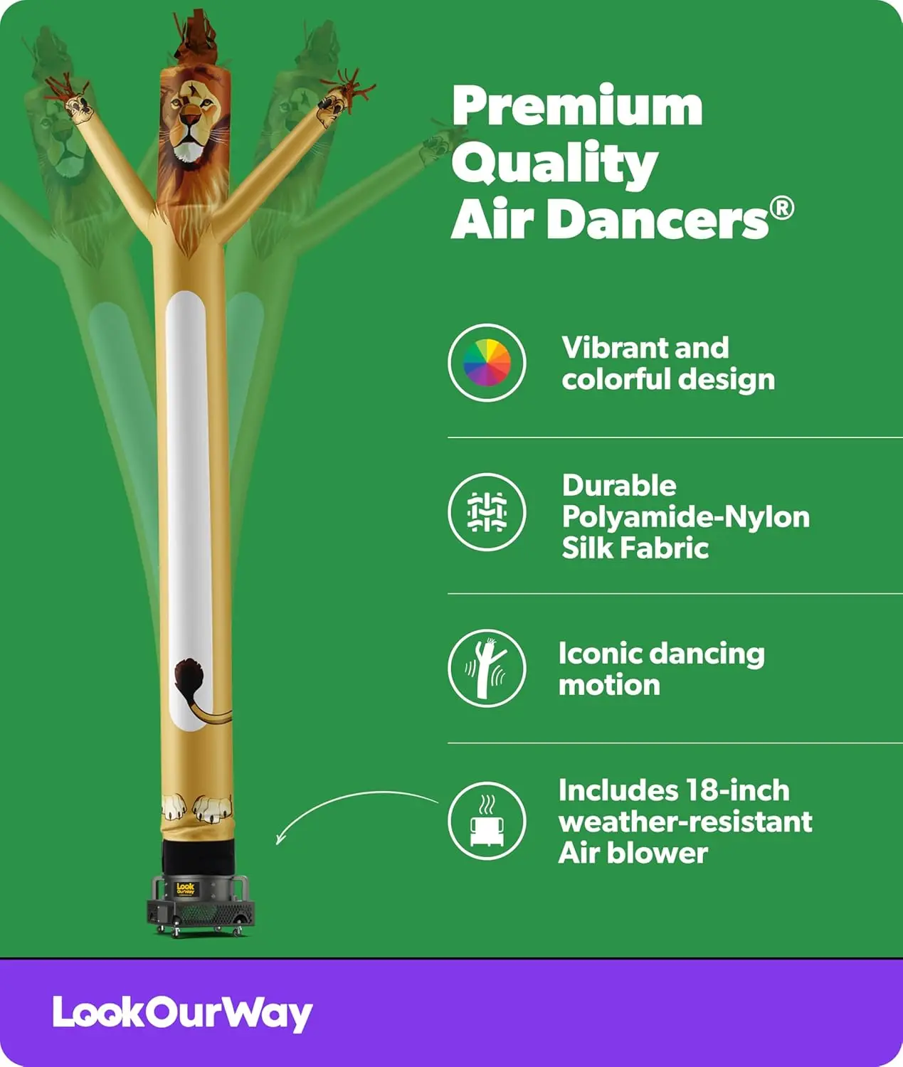 20 Feet Tall Inflatable Air Dancers Waving Tube Man Set with Blower for Business Advertising Outdoor Decor