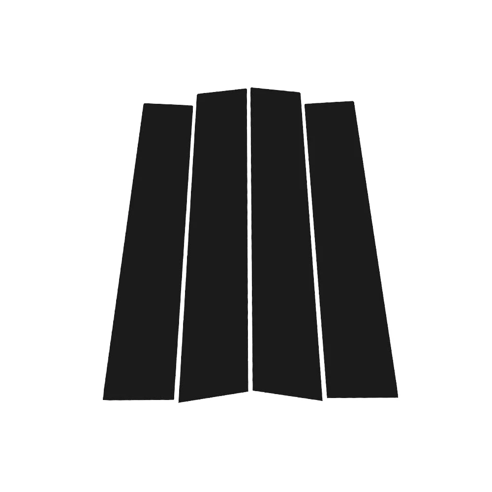 For Volkswagen Golf 5 V MK5 2003-2009 2004 2005 2006 Bright Black Carbon Fibre Window Door B C Sticker