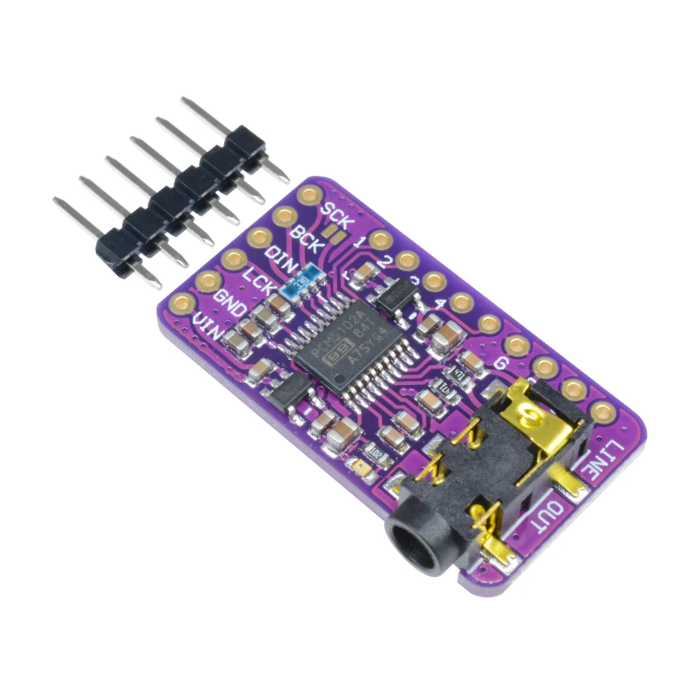 Interface I2S PCM5102 DAC Decoder Board GY-PCM5102 I2S Digital Audio Player Module For Arduino Raspberry Pi