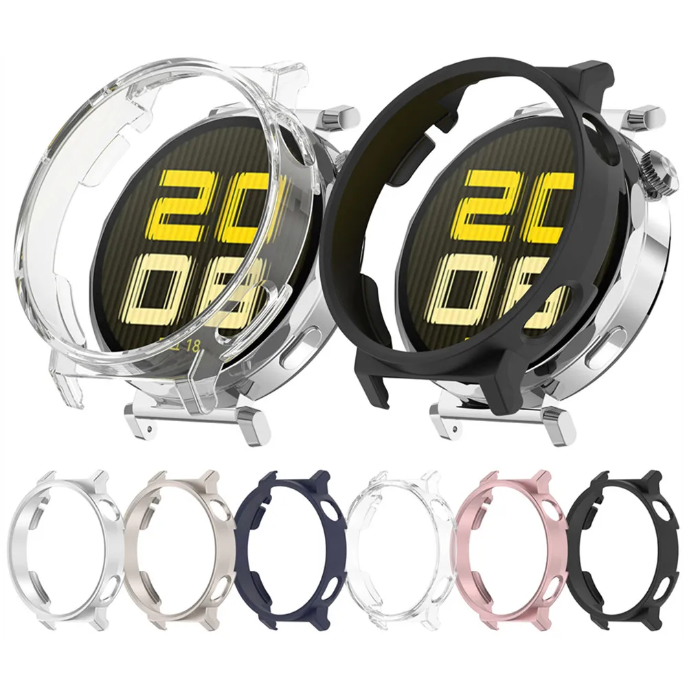 Case Cover For Huawei Watch GT5 Sport protective shell Frame High Quality Half pack PC hollow out Slim Smart Watch Accessories