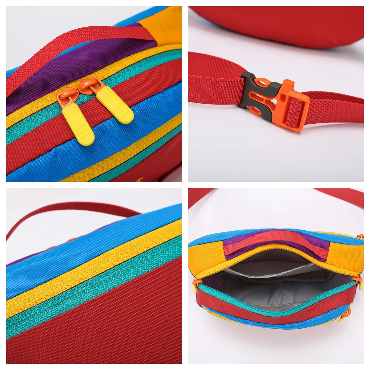 Marsupio sportivo unisex in nylon personalizzato, marsupio leggero di grande capacità, borsa a tracolla da viaggio da donna, petto per pendolari da uomo