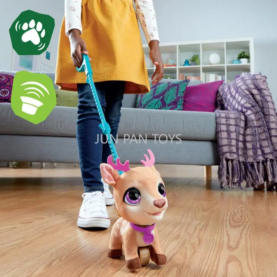 FurReal  Walkalots Lil’ Wilds Glamalots Tiger Unicorn Electronic Plush Interactive Animal with Lights Children's Toy Model Gifts