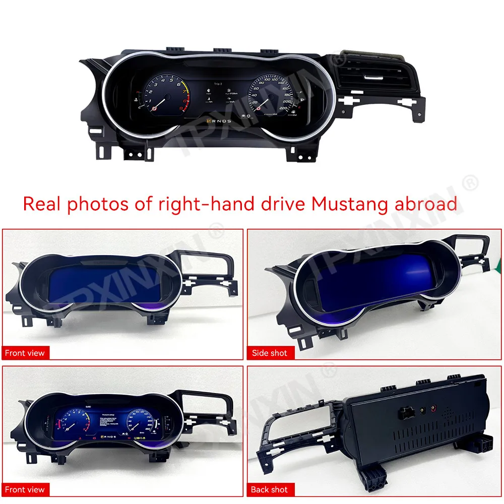 

Цифровая приборная панель LCD для Ford Mustang 2015-2022 (правый руль), с CarPlay, навигацией, спидометром, виртуальным кокпитом