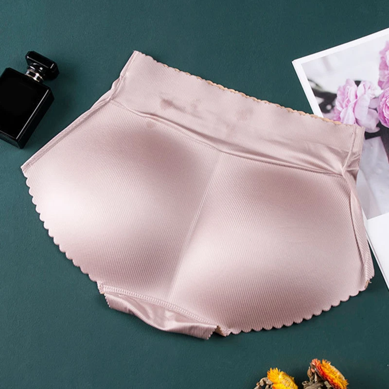 

Sponge Pad Panties Butt Lifter Underwear One-piece Fake Butt Shaper Buttocks Enhancer Mid Waist Women Sexy Bubble Butt