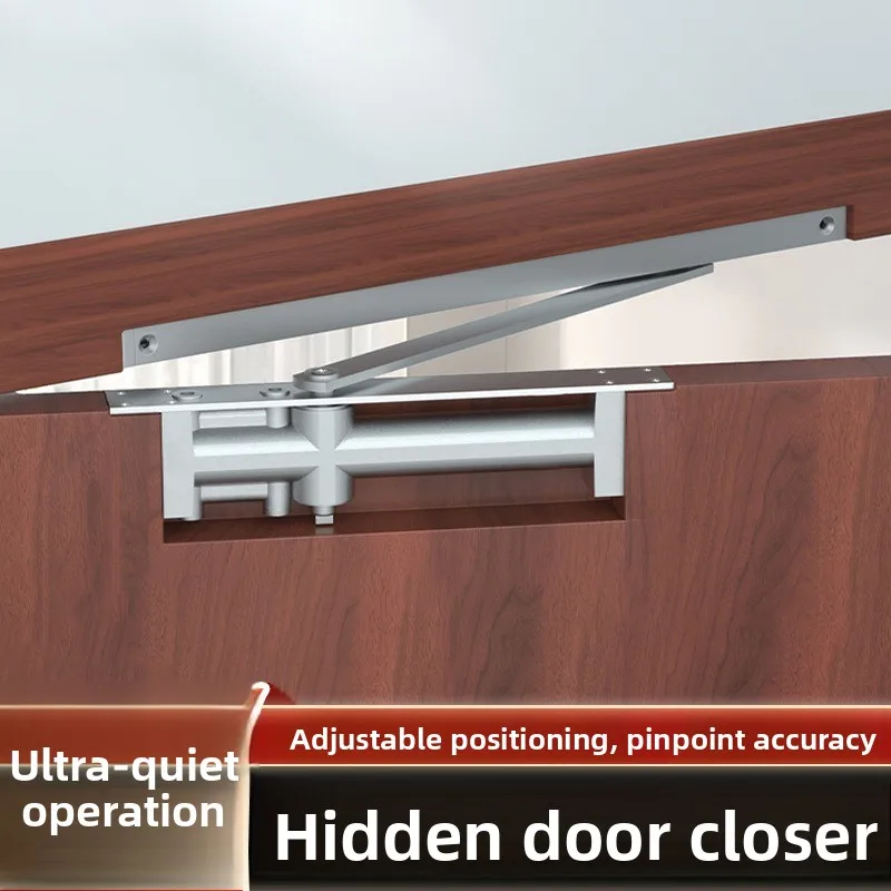 

Скрытый невидимый дверной доводчик с автоматическим гидравлическим буфером для отелей и домашнего использования, для деревянных дверей, скрытого монтажа