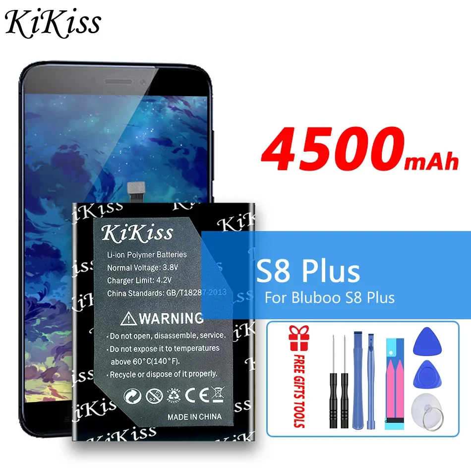 

4500mAh KiKiss Powerful Battery S8 Plus For Bluboo S8Plus S8+ Mobile Phone Batteries