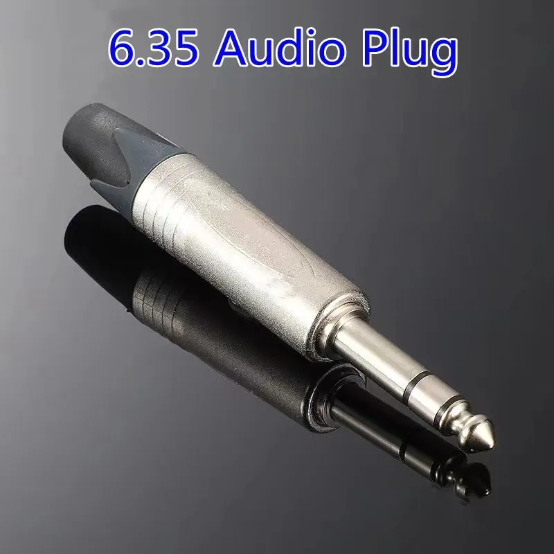 10pcs 6.35MM audio single channel dual channel plug microphone audio large two core welding plug