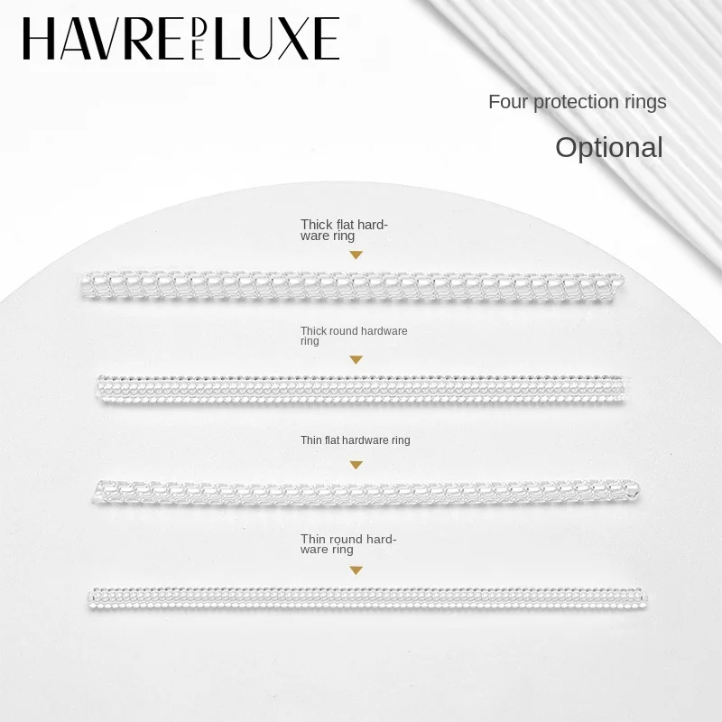 HAVREDELUXE Metal Transparent Protective Sleeve Metal Anti-oxidation Anti-wear Maintenance Winding Ring