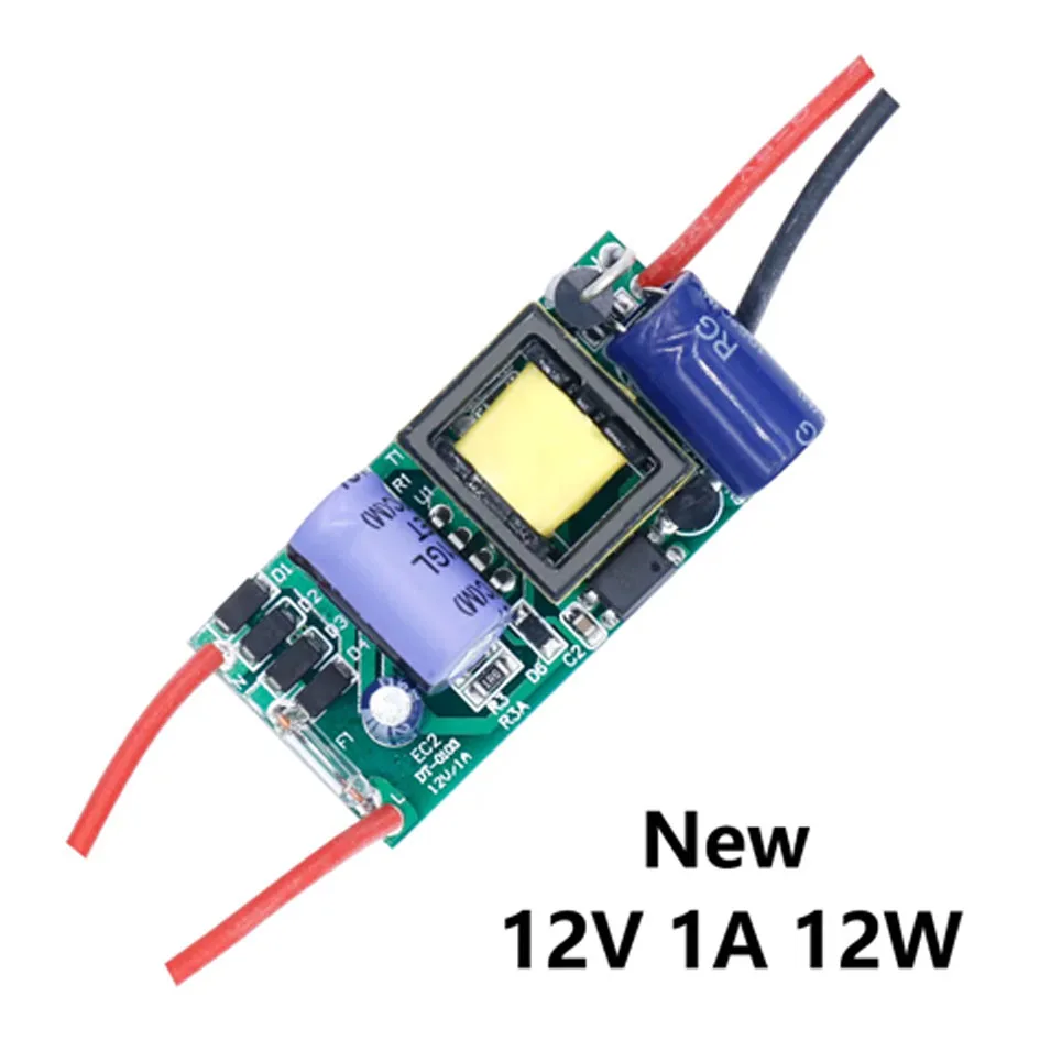 Neuer LED-Treiber-Transformator 220V auf 12V Volt Netzteil 1A 2A 12W 24W Treiber für LED-Streifen Deckenleuchten Lampen – Detail 4