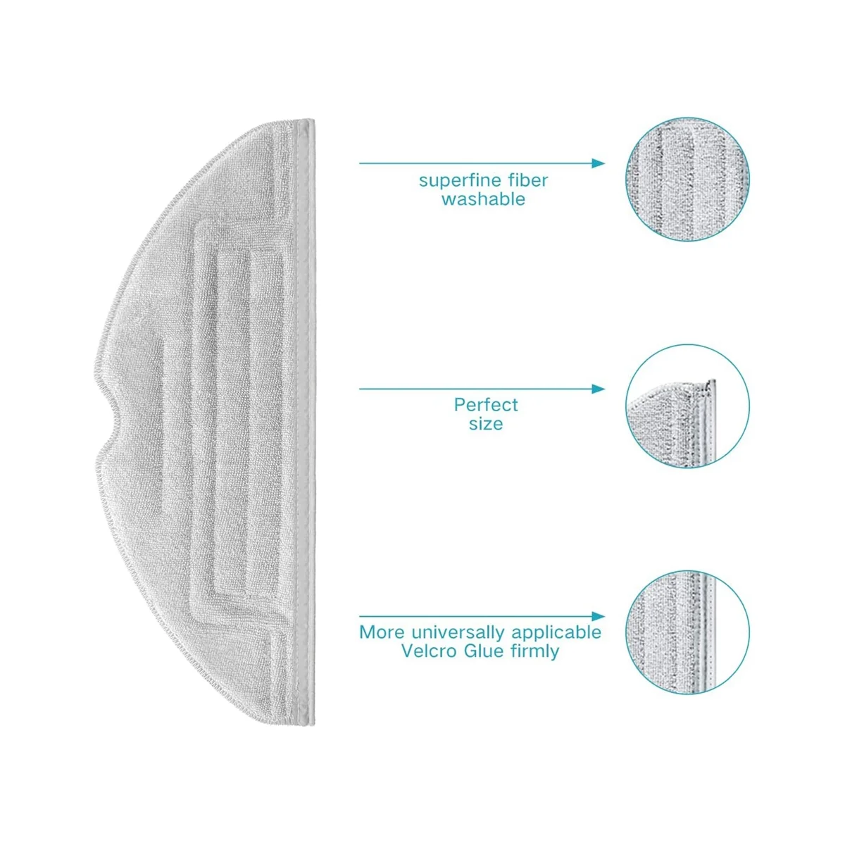 rag Vacuum Mop Replacement Pads for MaxV/ S7 MaxV Plus/ S7 MaxV Ultra/ S7/ S7+ Hard Floor Cloth