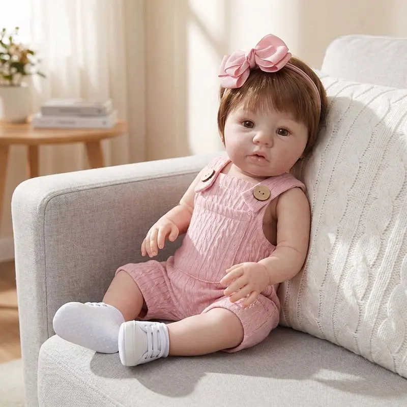 48cm Hand Made High Quality Detailed Painting Abigail Full Vinyl Body Real Soft Touch Girl Doll view 2