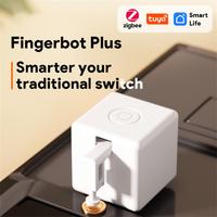 Tuya Zigbee Fingerbot Plus Smart Switch Bot Fingerbot Plus Pusher Button Smart Home Smart Life Voice Control with App