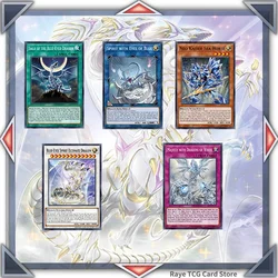 70PCS Blue Eyes Spirit Ultimate Dragon Card Game Deck Easy Play Not Original Master Duel DIY Deck