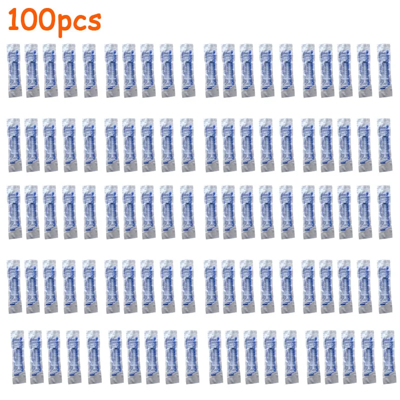 100Pcs 3ML Disposable Without Needles Plastic Hydroponics Analyze With OPP 3ml For Oil Glue Pet Feeding Kithchen Tool Syringe