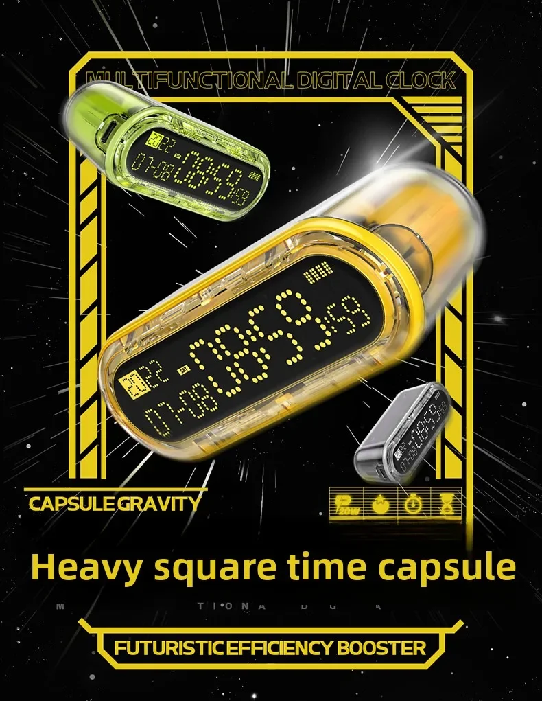 5000mAh Gravity Time Capsule Portable External Power Bank Travel Mini Charger
