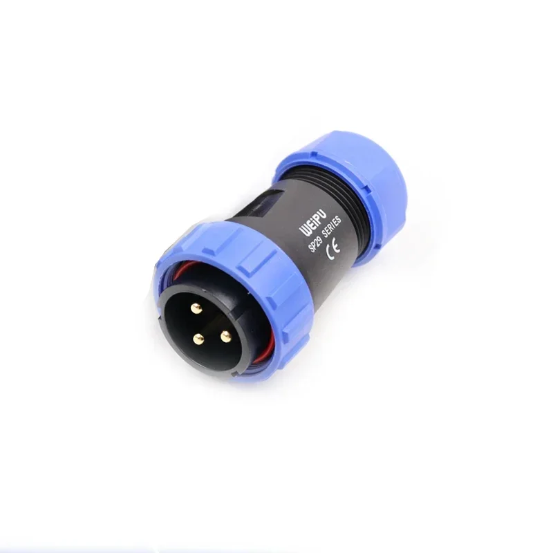 WEIPU SP29 SP2910/P 2 3 4 7 8 9 10 12 16 17 20 24 26 35Pin IP68 Male Plug Waterproof Industrial Connector Scew Plastic Cable