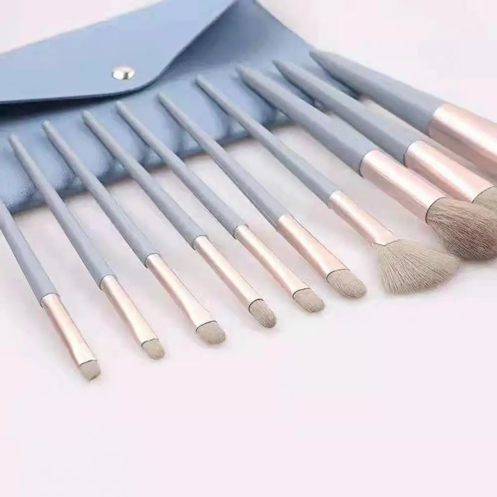 Beauty Tools 10Pcs Praktische Oogschaduw Markeerstift Foundation Brush Lange Tijd Make-Up Borstel Soft Voor Vrouwen