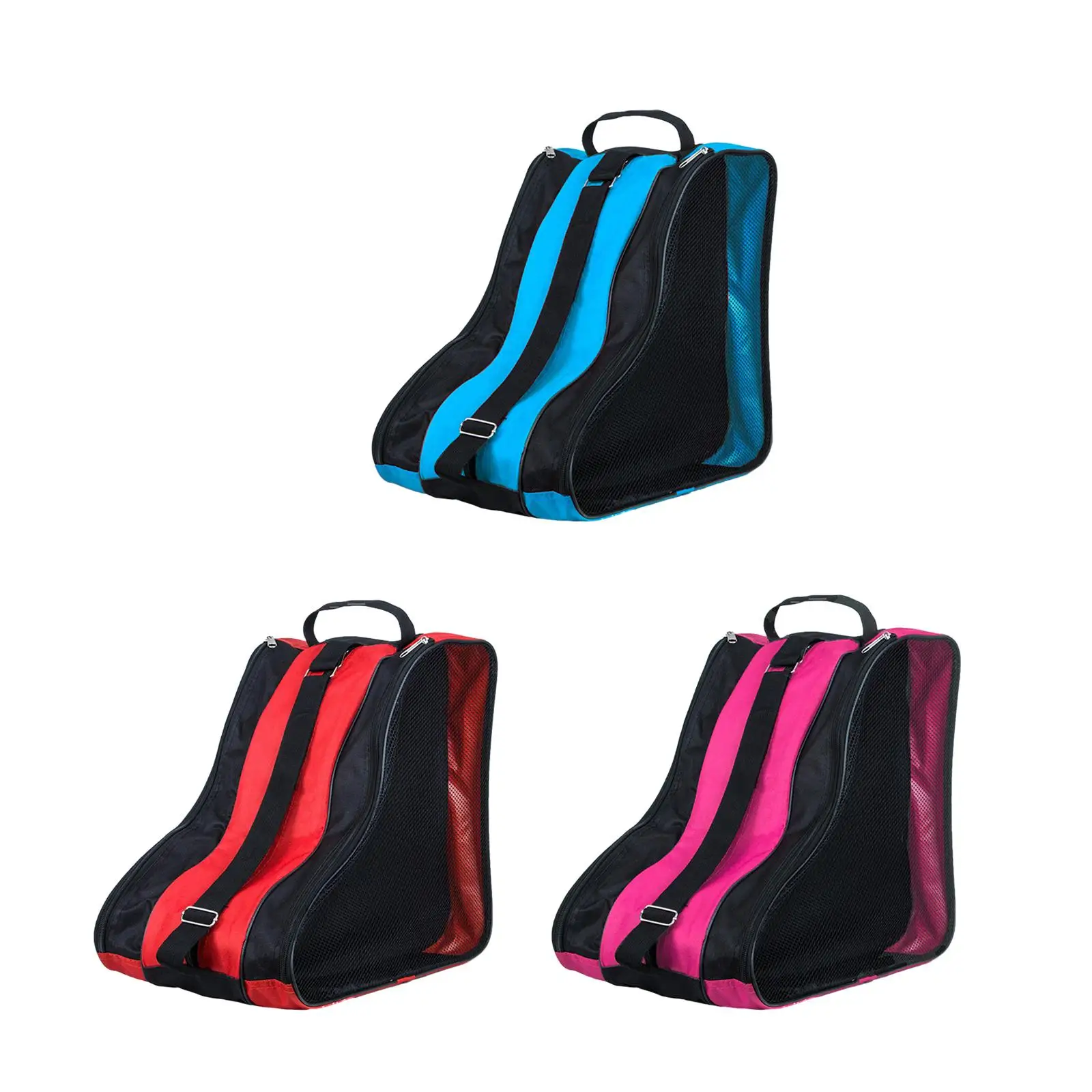 Roller skate bag provides ice skating bag for inline skates, ice hockey skates