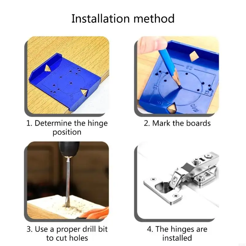ตู้สว่านบานพับบานพับบานพับ HOLE HOLE JIG สำหรับงานไม้ประตูบานพับ HX6C