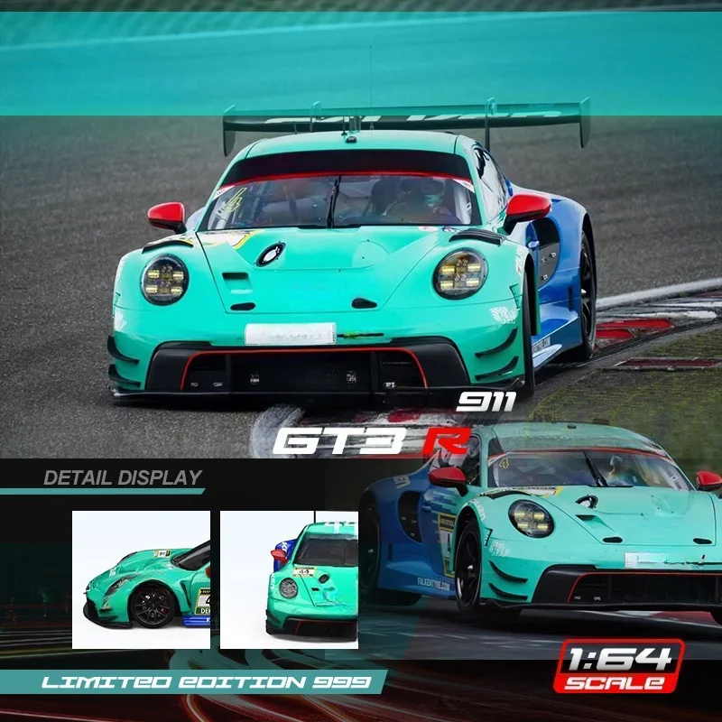 

TIME MICRO/STAR RACE1:64 911 GT3 No. 44 Painting Alloy Car Model Model Car Collection& Display& Gift ﻿