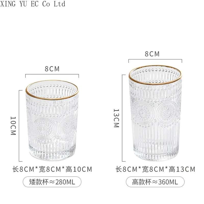 Bathroom Supplies Glass Mouthwash Cup Set Light Luxury Simple Golden Elk Iron Shelf Tooth Cylinder Cup Couple Brushing Cup Pair