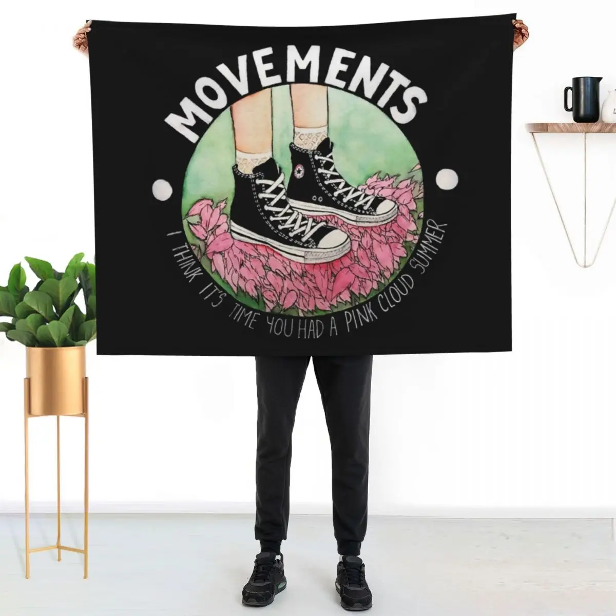 Movements-Daylily Throw Blanket Thermals For Travel Bed Fashionable for winter Plush Hair Luxury Brand Blankets