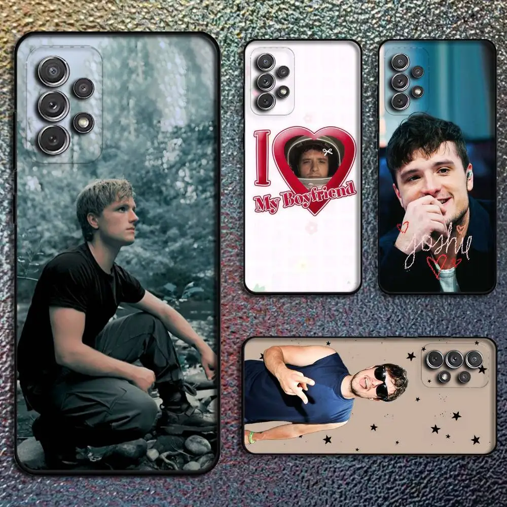 J-Josh H-Hutcherson Phone Case For Samsung S25,S24,S21,S22,S23,S30,Ultra,S20,Plus,Fe,Lite,Note,10,9,5G Black Cover