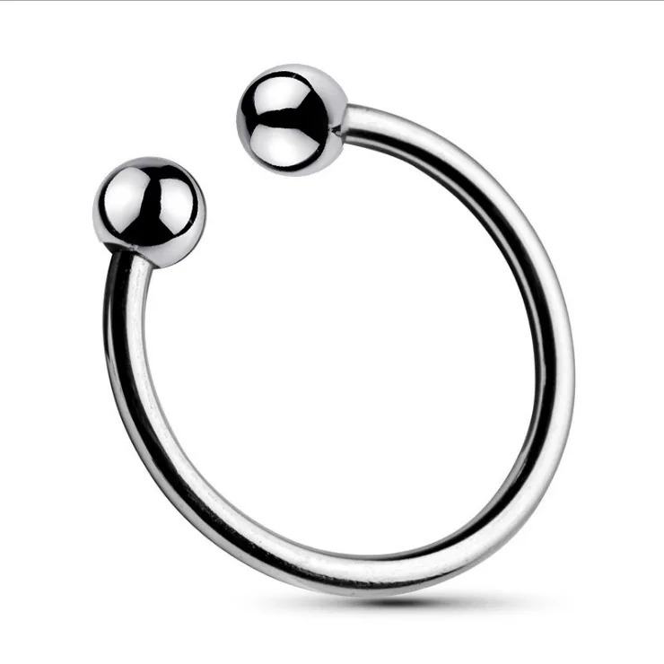 Manyjoy New Metal Scrotum Pendant Ball Stretchers with Chain BDSM Stainless Steel Penis Exercise Restraint Sex Toys for Men 18+