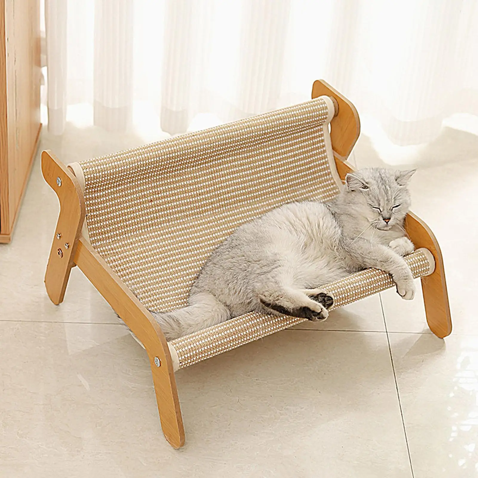 Cat Scratcher Bed Grinding Claw Lounge Cozy Scratcher Multipurpose Furniture Protector Exercise Tool For Bored Cat Pet