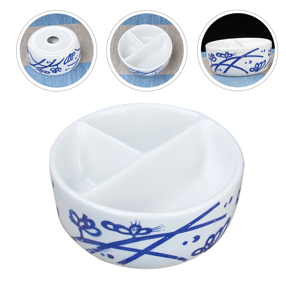 

1Pcs Ceramic Mixing Palette with Flower Pattern Smooth Surface Easy Clean for Watercolor Acrylic Oil Painting Color Mixer Tool