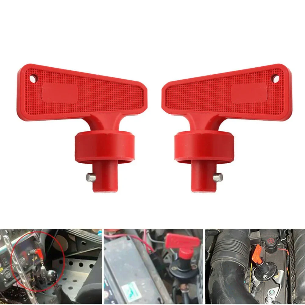 

2x Car Keys Cut Off Switch Key For Auto Truck For Battery Isolator Switch For Car Van Boats For Marine Boat Kit Parts