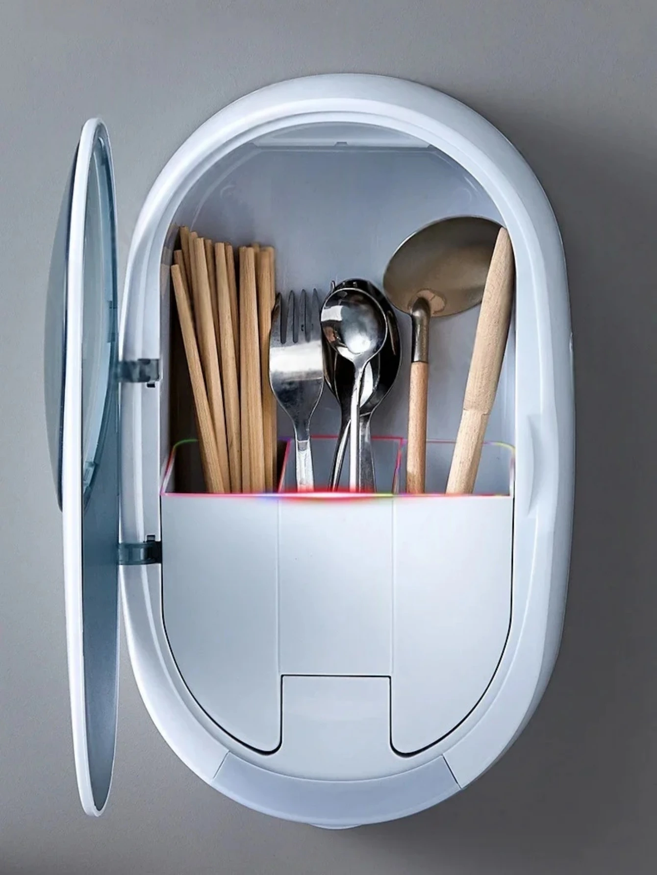 

Многофункциональный кухонный набор для хранения: большая стойка для столовых приборов и держатель для дезинфекции сушки на воздухе с питанием от USB для посуды