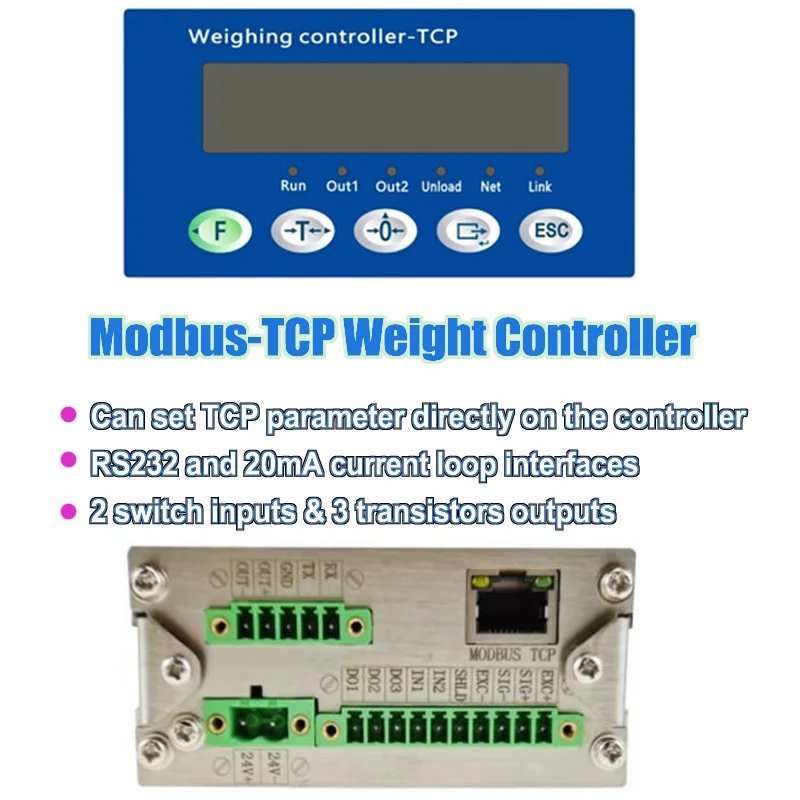 XH3170-TCP modbusTCP weighing scale indicator 20mA current loop modbus TCP weight controller