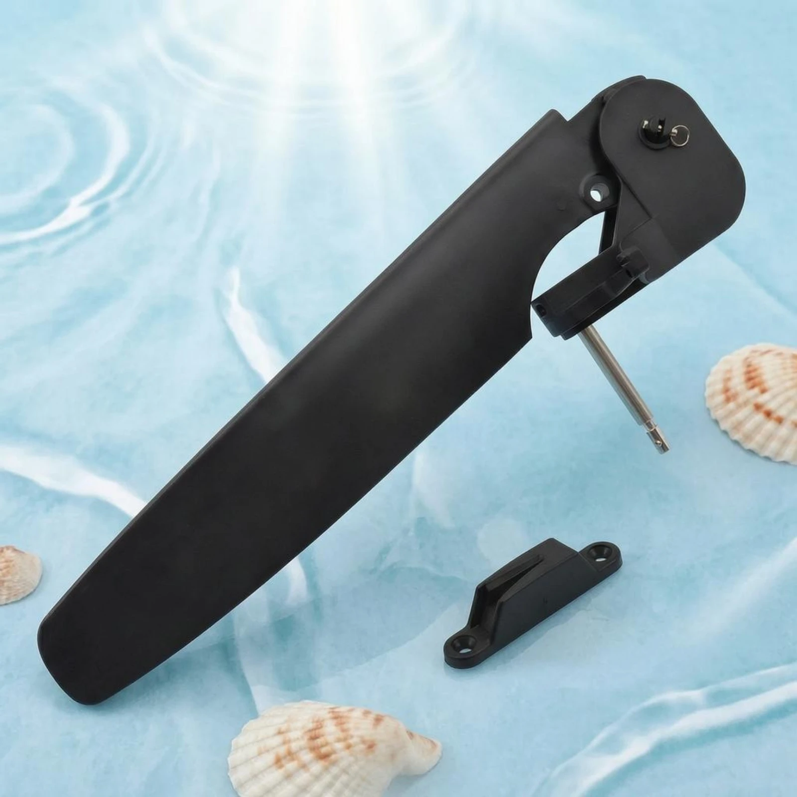 

Kayak Stern Rudder Stainless Steel Kayak Steering Controller Watercraft Gear Dark Water Sports Hardware Lightweight