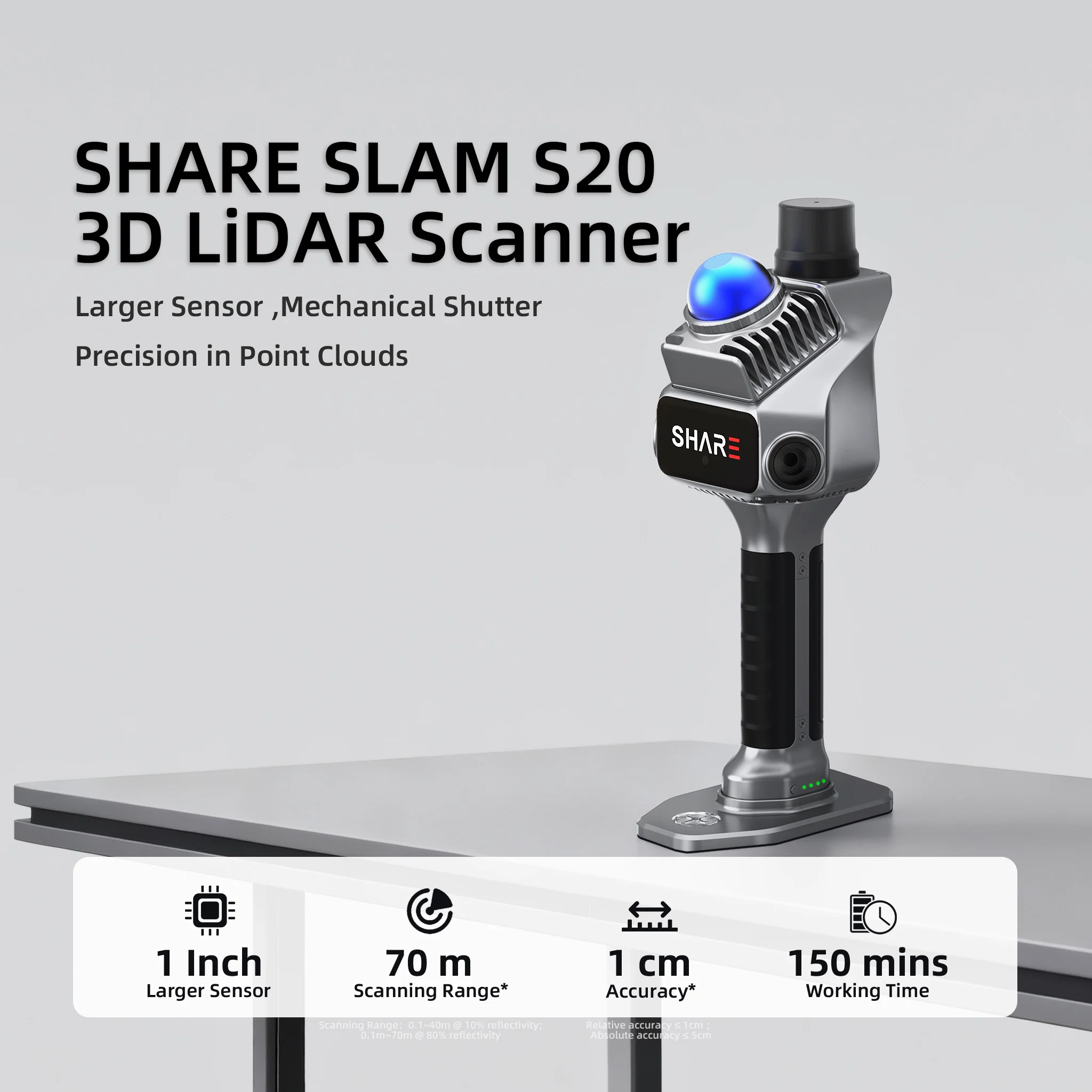 SHARE3DCAM SLAM S20 3D LiDAR Scanner for AEC HVAC Engineering Architectural Design Renovation Surveying And Mapping