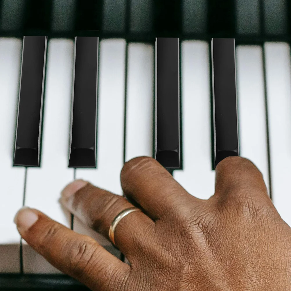 

4 Pcs Piano Key Tops Replacement Keytop Finish Keyboard tools for Black Keys