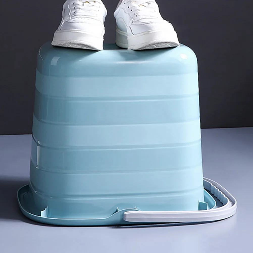 

11L Rectangle Plastic Water Bucket Portable Home Cleaning Garden Storage Mop Bucket Handle Family Hotel Ranch Use
