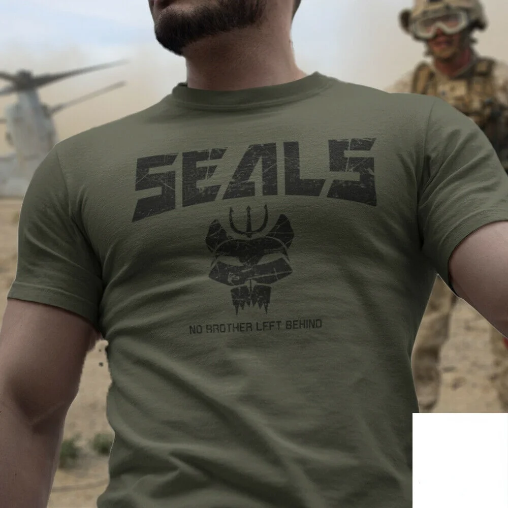 NEW . Naval Seals Bravo Team DEVGRU Special Forces Elite Soldiers Men T-Shirt Short Casual 100% Cotton Shirts