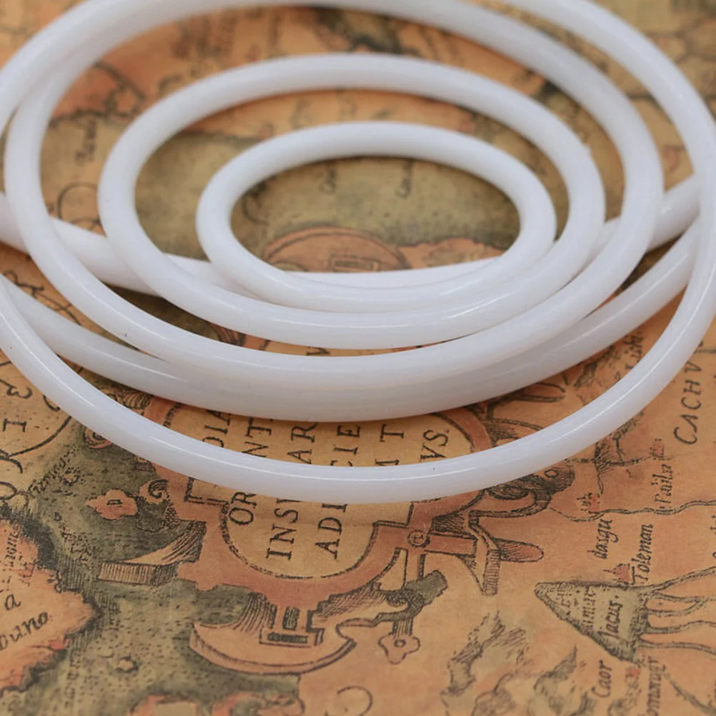 

30pcs Dreamcatcher Kit 6Cm White Plastic Ring Diy Craft Material For Wall Hanging Decor Shield Home Decoration