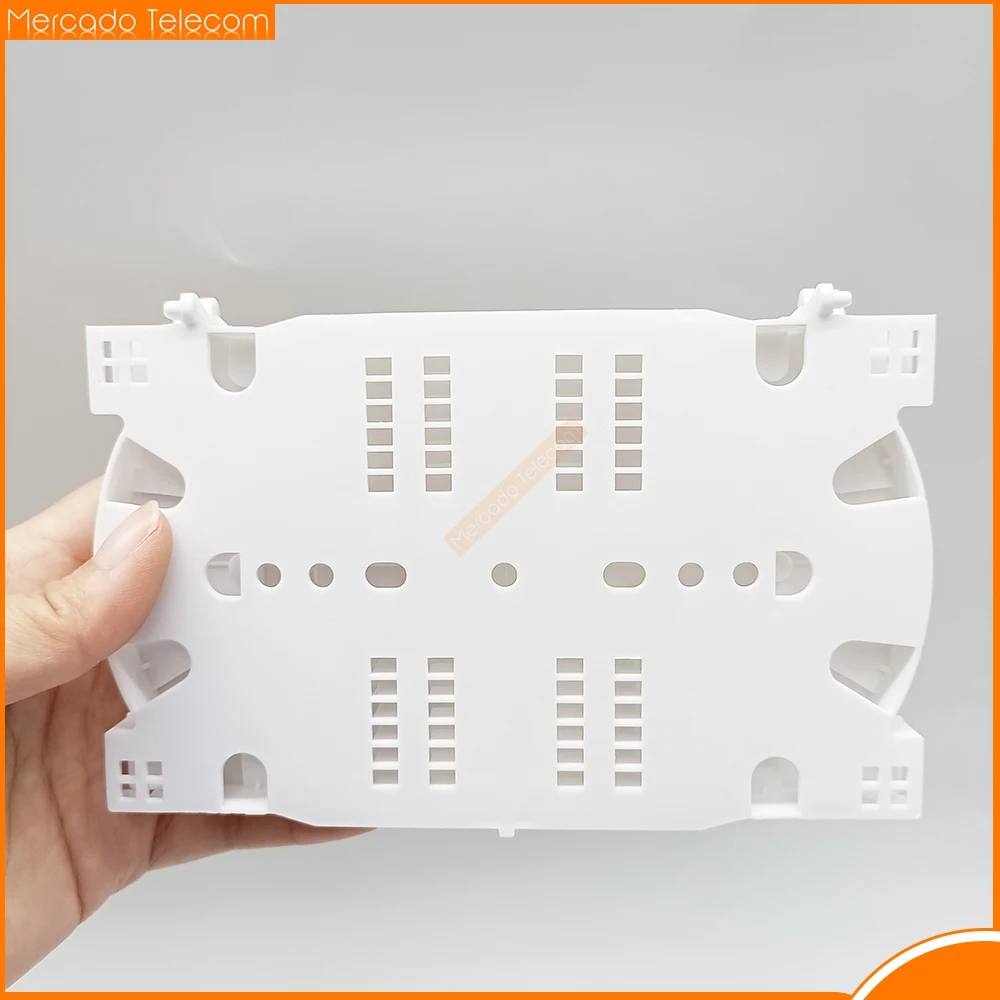 Bandeja de empalme de fibra óptica, accesorio pequeño para Cassette fFiber/FTTH de 12 núcleos, lote de 10 unidades