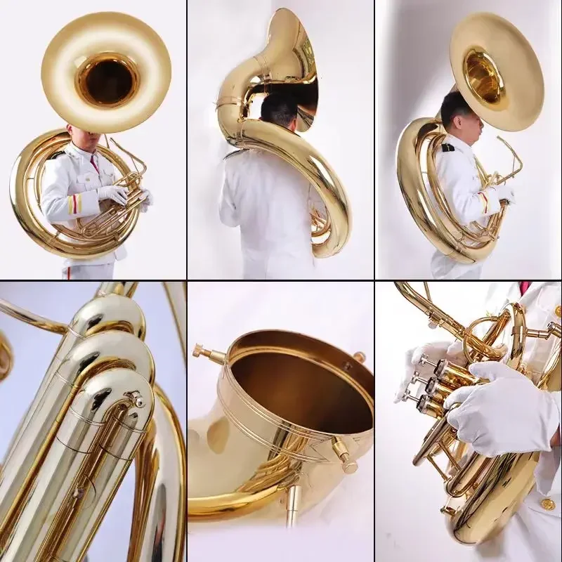 2025 Venta caliente profesional BBb Sousaphone todo grado de banda de marcha de cuerpo de latón