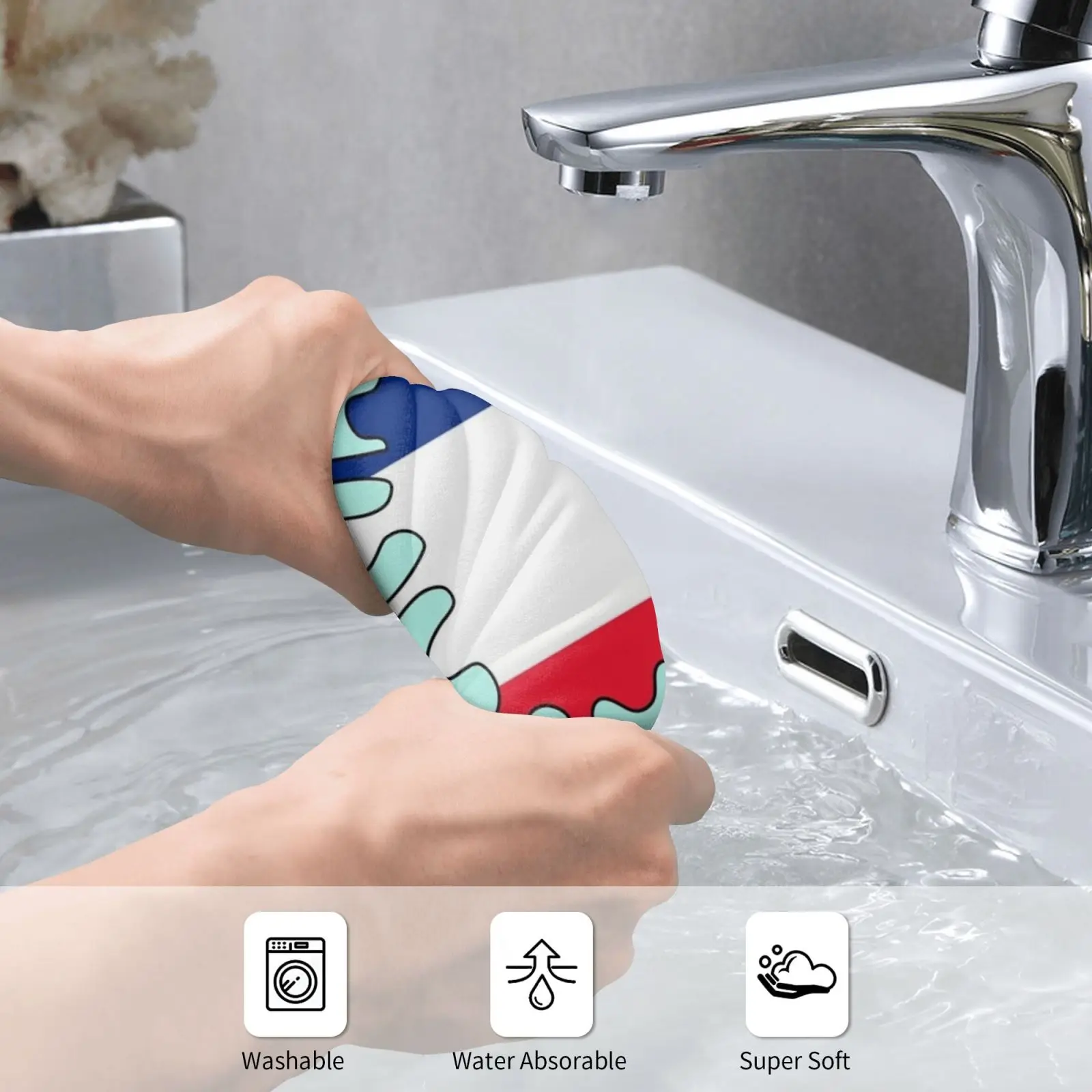 France Flag Paint Splat Custom Towel Bath Towel France French France Flag French Flag